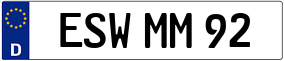 Trailer License Plate
